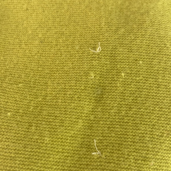 "BANANA Republic Italian Merino Yellow Crew Neck Sweater size M- Think Van Gogh - Picture 8 of 10